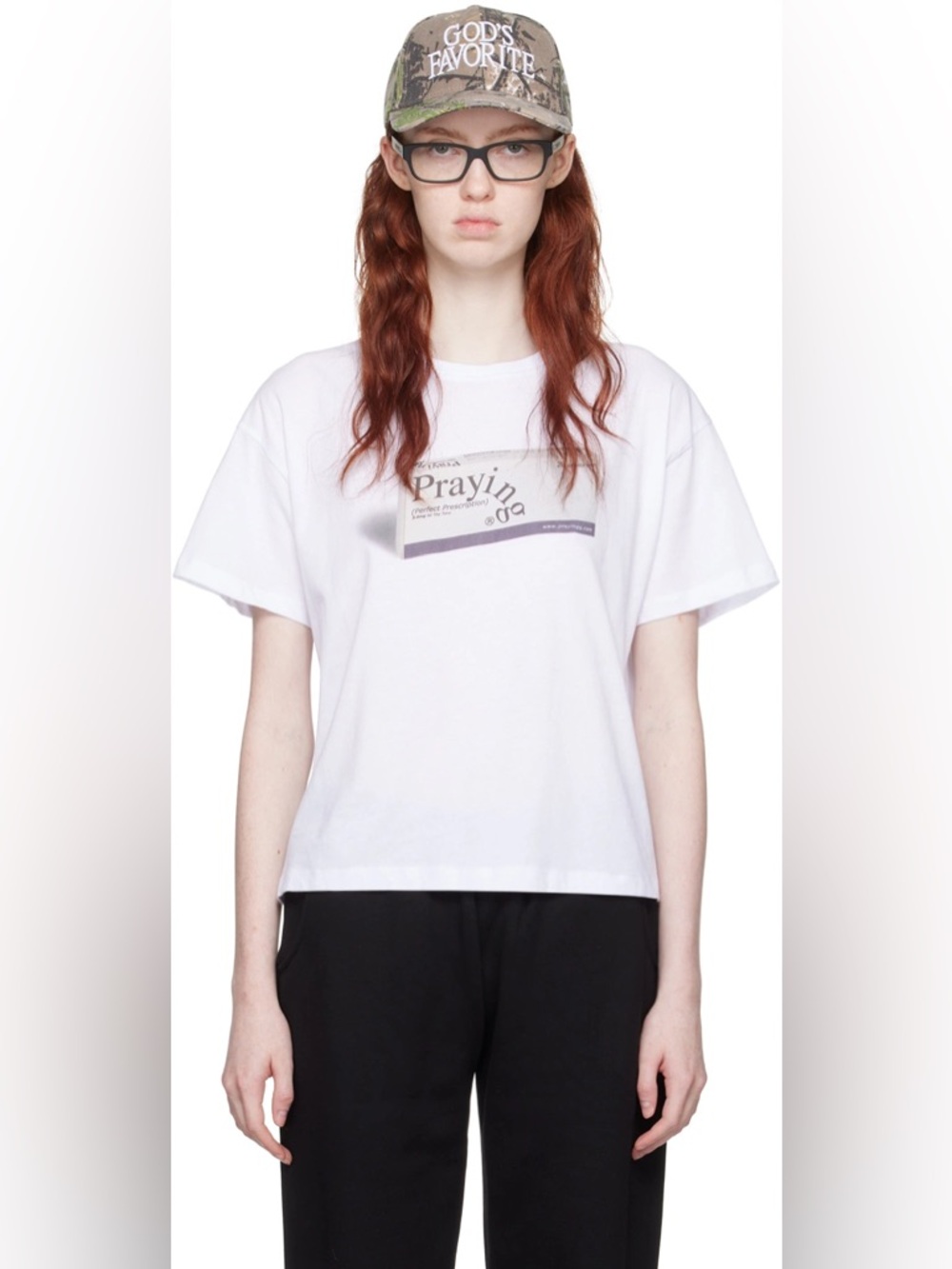 Praying “Perfect Prescription” Graphic Tee White